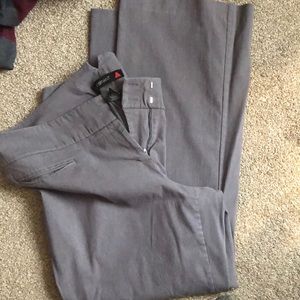 Grey work trousers